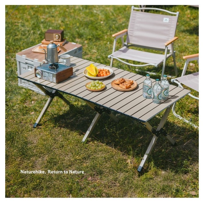 Складаний стіл Naturehike Star Jane T01 CNK2550JJ018, 119х60 см, вуглецева сталь, бежевий