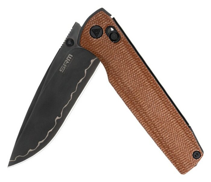 Ніж складаний SRM Terrier 258L-MN2, коричневий