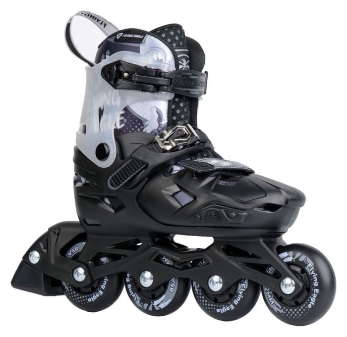 Дитячі розсувні ролики Flying Eagle S3 чорні