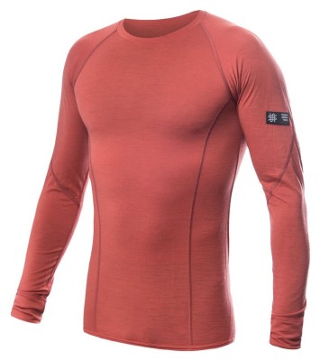 Термофутболка чоловіча Sensor Merino Active LS terracotta 23200037, SM11MA-terracotta-S