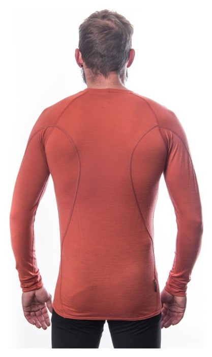Термофутболка чоловіча Sensor Merino Active LS terracotta 23200037, SM11MA-terracotta-S