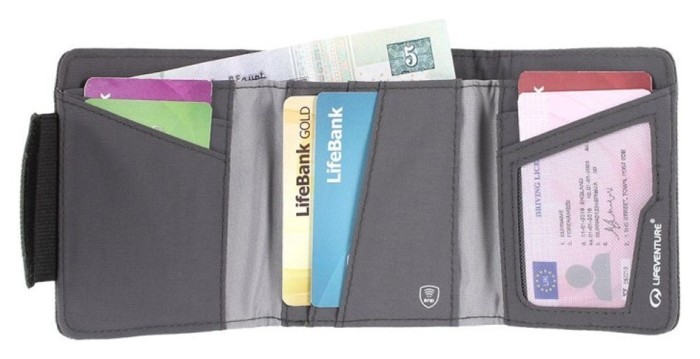 Lifeventure гаманець Recycled RFID Wallet grey