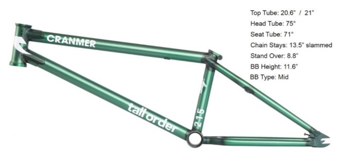 Рама Tall Order 215 V3 - зелена (Cranmer Translucent Nuclear) 21"