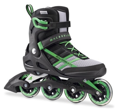 Роликові коньки для дорослих Rollerblade MACROBLADE 84 ALU M 40.5 (8US) 260мм Black/green (07734600 T83) O