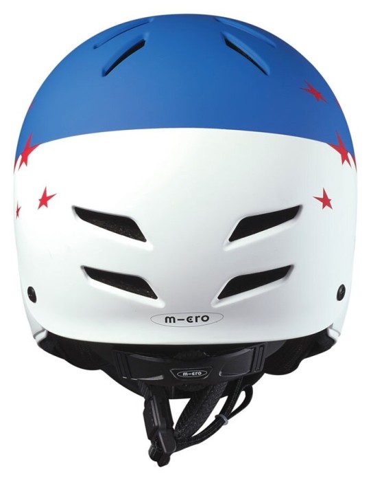 Захисний гоночний шолом MICRO - БІЛО-БЛАКИТНИЙ (48–53 cm, S)