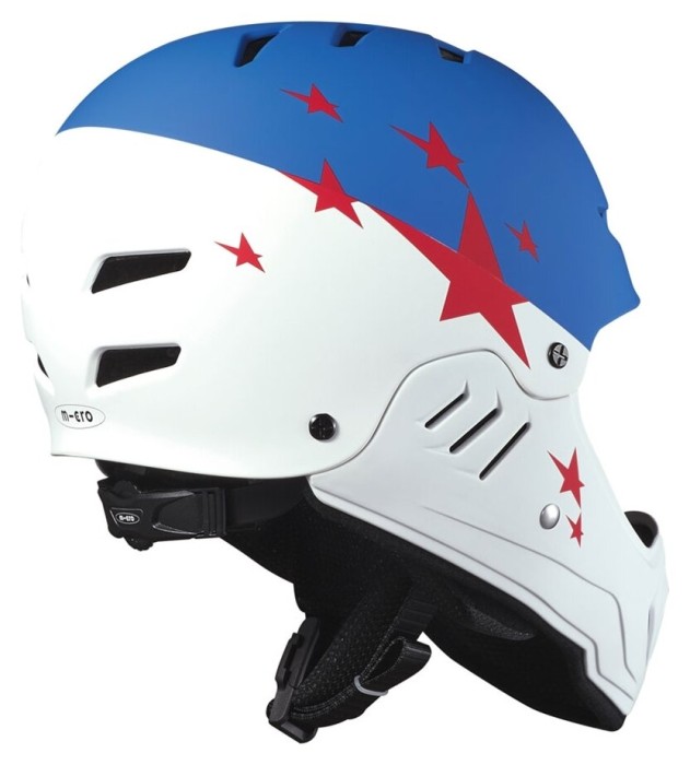 Захисний гоночний шолом MICRO - БІЛО-БЛАКИТНИЙ (48–53 cm, S)