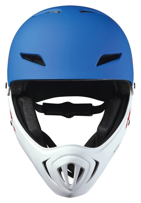 Захисний гоночний шолом MICRO - БІЛО-БЛАКИТНИЙ (48–53 cm, S)