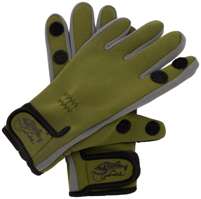 Рукавиці TRAMP Effort неопренові 1,5мм зелені/сірі, S