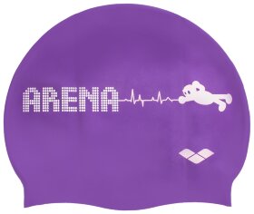 Шапочка для плавання дитяча ARENA KUN JUNIOR CAP AR-91552-90 (силікон), фіолетова