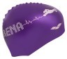 Шапочка для плавання дитяча ARENA KUN JUNIOR CAP AR-91552-90 (силікон), фіолетова Фото - 2