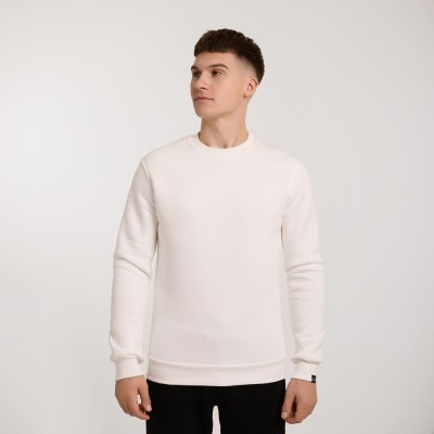 Світшот чоловічий однотонний молочний Pobedov 007 ЗИМА