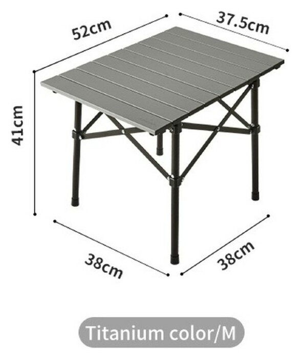 Складаний стіл Naturehike Yamami Y01 CNK2450JJ027, М, алюміній