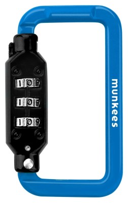 Munkees 35941 карабін Combi Lock Carabiner Square blue