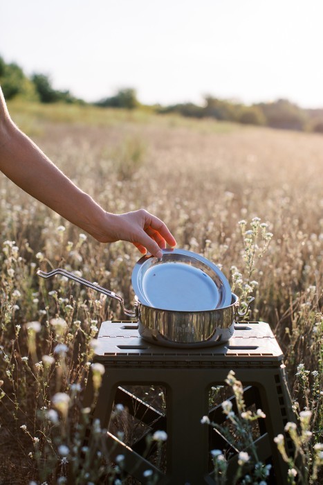 Набір посуду Tribe Tourist Set 1,2 л сталевий T-FG-0008-metal