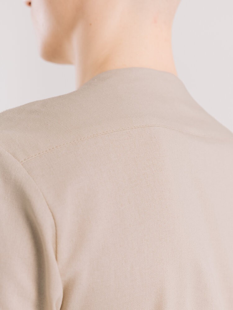 Чоловіча сорочка бежева з довгим рукавом Pobedov Horizon