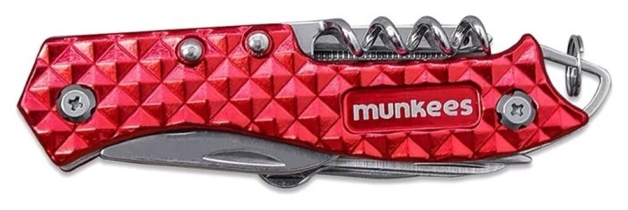 Munkees 2580 брелок-мультінструмент Pocket Knife red