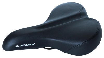 Сідло без замка 262*195 мм K.San YBT-7803 чорний logo LEON