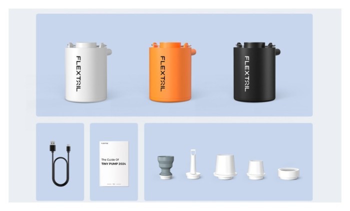 Насос кемпінговий Flextail Tiny Pump, чорний