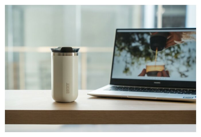 Термокухоль Wacaco Octaroma Lungo 300 мл, білий