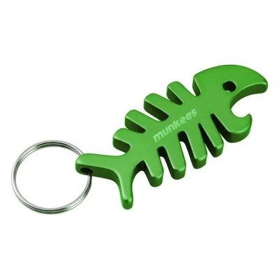 Munkees 3428 брелок-відкривачка Fish Bone grass green