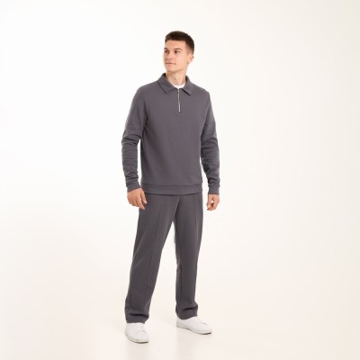 Темно-сірий спортивний костюм для чоловіків Pobedov Binance. Весна осінь спортивний комплект