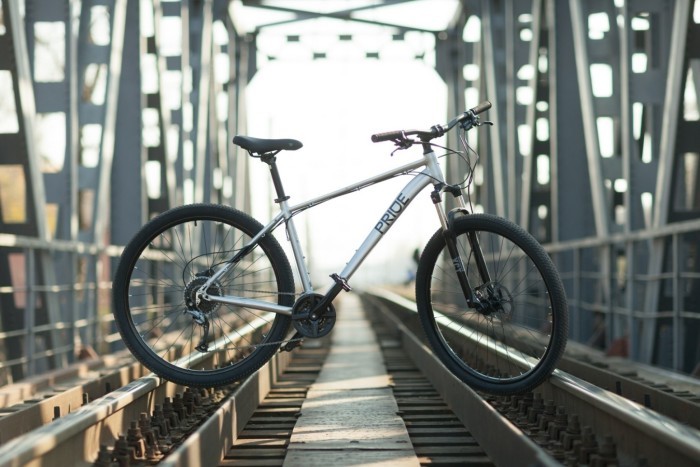 Велосипед 27,5" Pride MARVEL 7.3 сірий (гальма SRAM, задній перемикач і манетка - MICROSHIFT)