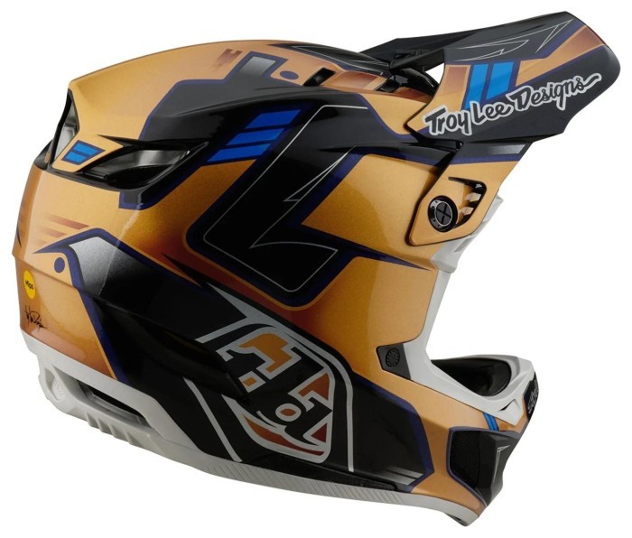 Вело шолом TLD D4 COMPOSITE HELMET; ROYALTY [BLACK / GOLD] M