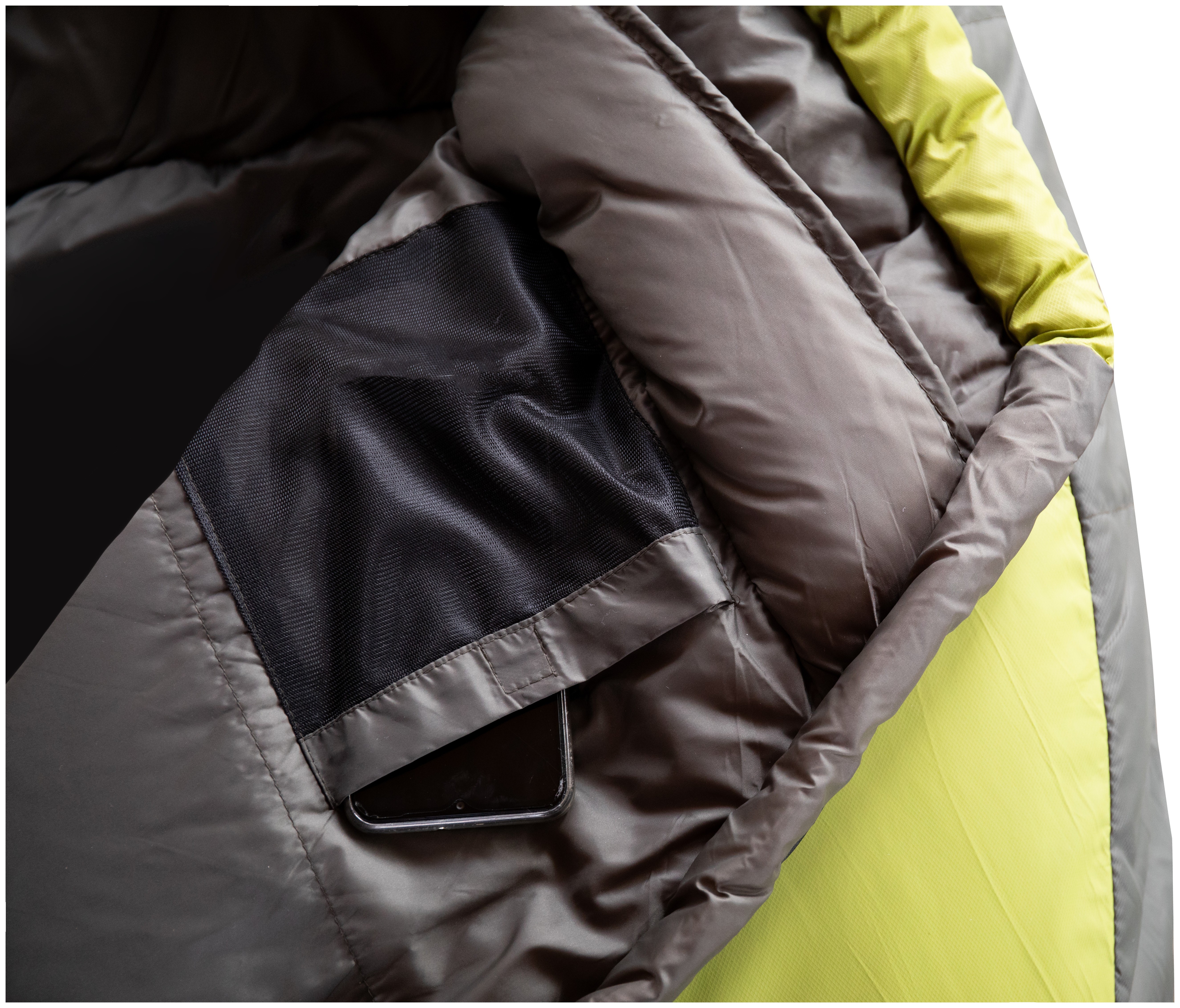 Спальний мішок Tramp Fjord Regular кокон лівий green/grey 200/80-50 UTRS-094R