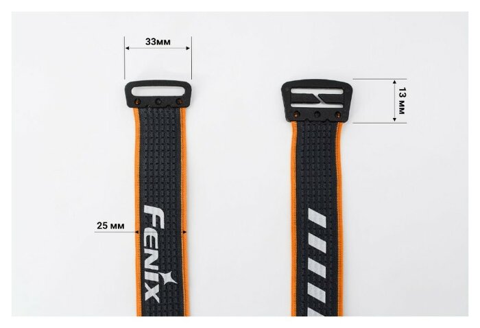 Стрічка для налобних ліхтарів Fenix, одинарна, AFH-03, чорно-помаранчева