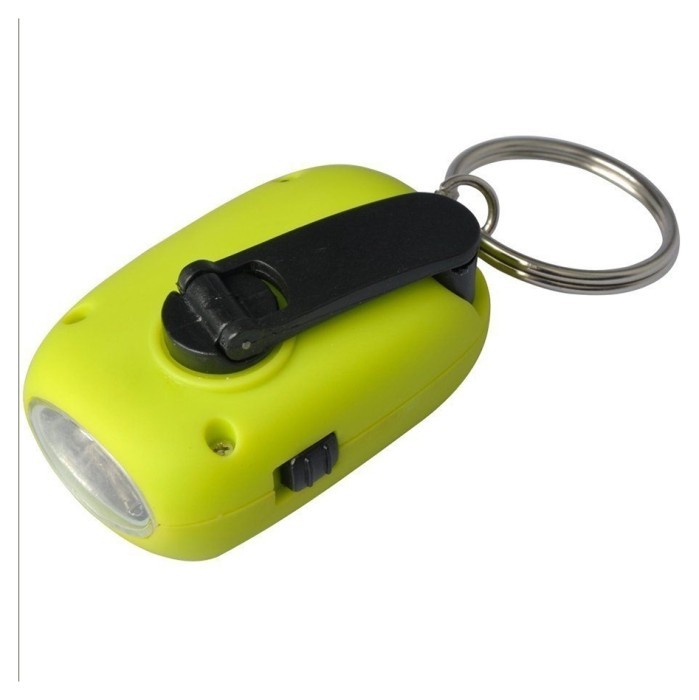Munkees 1101 брелок-фонарик Mini Solar-Dynamo Flashlight green