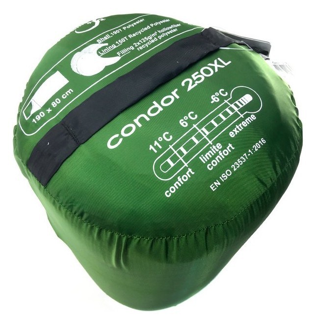 Мішок спальний Freetime CONDOR 250 XL 190 cm Treetop green (L-3660323203266)