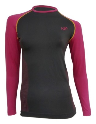 Термобілизна для дорослих: жіноча кофта K2 ALL TERRAIN WOMEN SHIRT M, L Black/rosebud (70058)