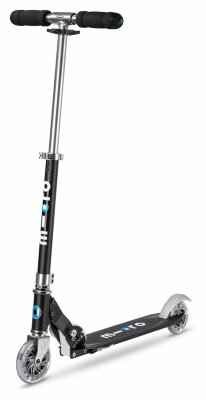 Самокат MICRO серії "Sprite" - ЧОРНИЙ (до 100 кг (kg), 2-х колісний)