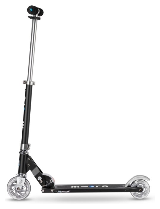 Самокат MICRO серії "Sprite" - ЧОРНИЙ (до 100 кг (kg), 2-х колісний)