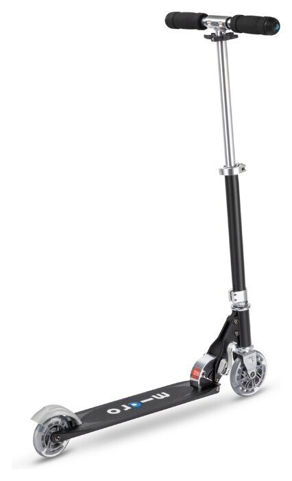 Самокат MICRO серії "Sprite" - ЧОРНИЙ (до 100 кг (kg), 2-х колісний)