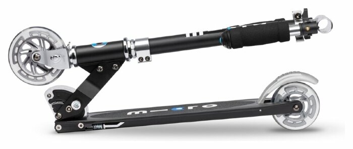 Самокат MICRO серії "Sprite" - ЧОРНИЙ (до 100 кг (kg), 2-х колісний)