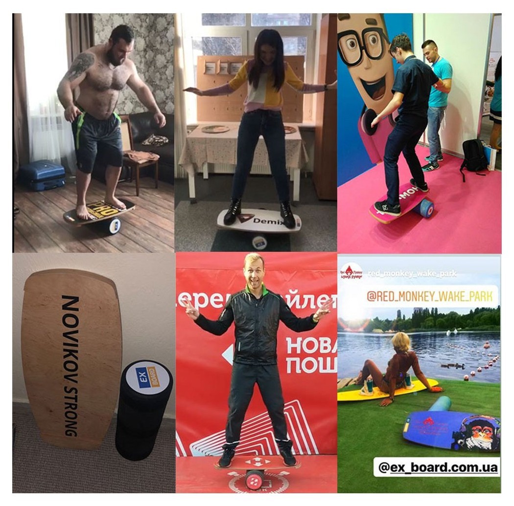 Балансборд зі своїм малюнком EX47 Ex-board