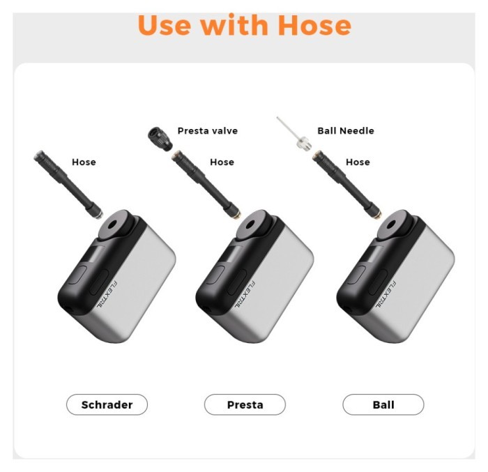 Велосипедний міні насос електричний Flextail Tiny Bike Pump Pro, 120 PSI