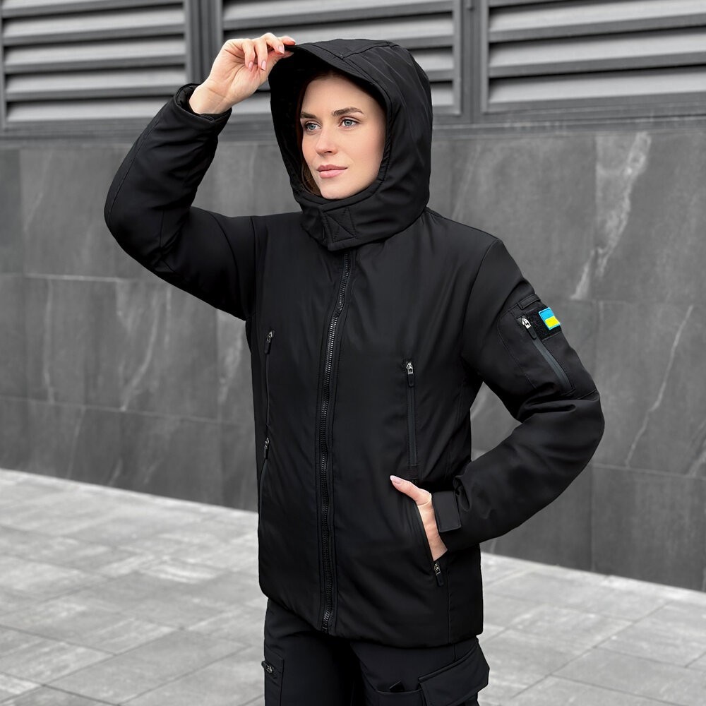 Жіноча зимова Куртка з капюшоном Pobedov Winter Jacket Motive ЗИМА В2 Жіноча