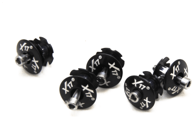 Ромашка ROU X17 1.1/8&quot; в зборі, звичайна, алюм. чорн.