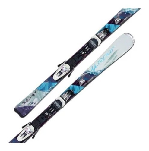 Лижі гірські (комплект) Nordica Elexa+N Sport Eps 144см White/turquise (0A3088 001+0C3122)