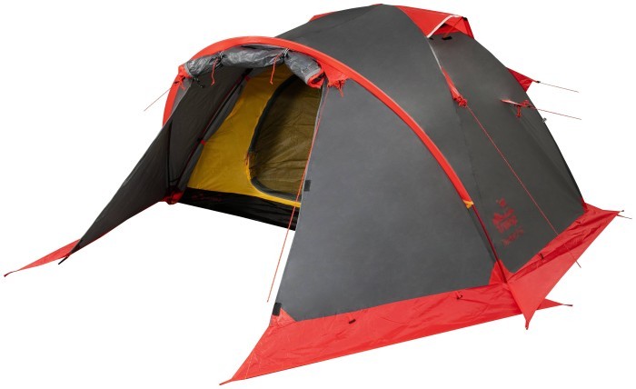 Намет Tramp Mountain 2 (V2) сірий/червоний (TRT-022)