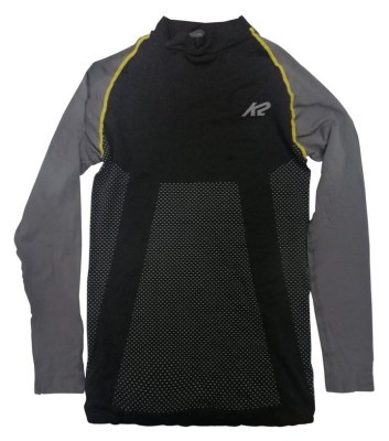 Термобілизна для дорослих: чоловіча кофта K2 ALL TERRAIN MEN SHIRT MAN M, L Black/grey (70056)