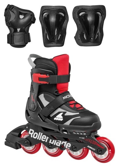 Rollerblade ролики Microblade Combo black-red 33-36.5