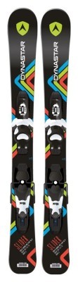 Лижі гірські для підлітків (комплект) Dynastar SLIDER BABY+TEAM 4 68см Black/multicolor (DAEWV03+FCEA061)