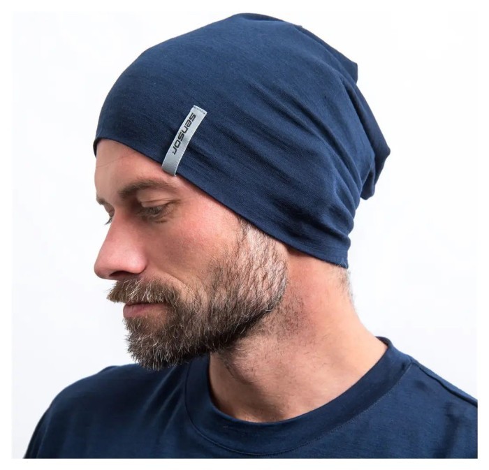 Шапка Sensor Merino Active deepblue 25200091, SU32MA-deep-blue-L