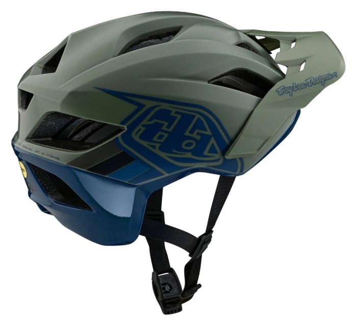 Вело шолом TLD Flowline SE HELMET BADGE [OLIVE/INDIGO] XS/S