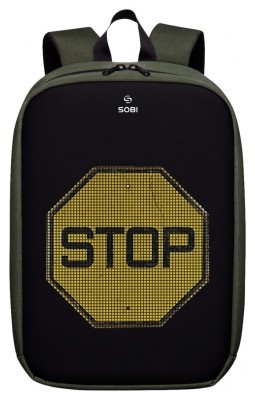 Рюкзак Sobi Pixel Max SB9703 Green з LED екраном