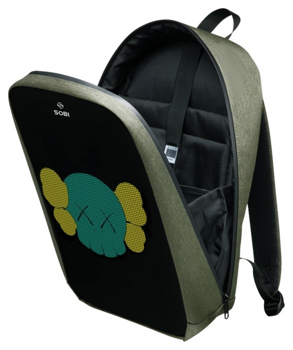 Рюкзак Sobi Pixel Max SB9703 Green з LED екраном
