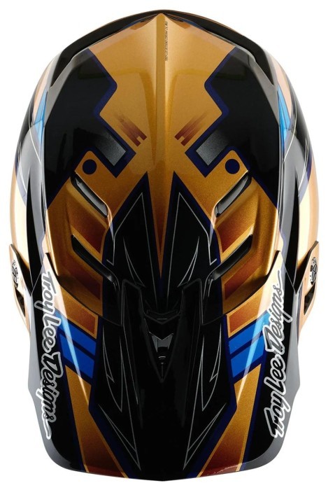 Вело шолом TLD D4 COMPOSITE HELMET; ROYALTY [BLACK / GOLD] XL